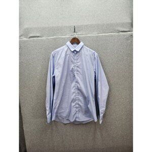 Dolce & Gabbana Mens Brad Light Blue Long Sleeve Button-Up Shirt